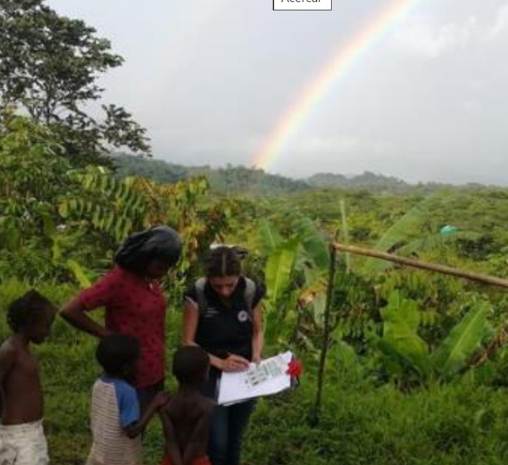 arcoiris y trabajo de campo
